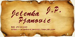 Jelenka Pjanović vizit kartica